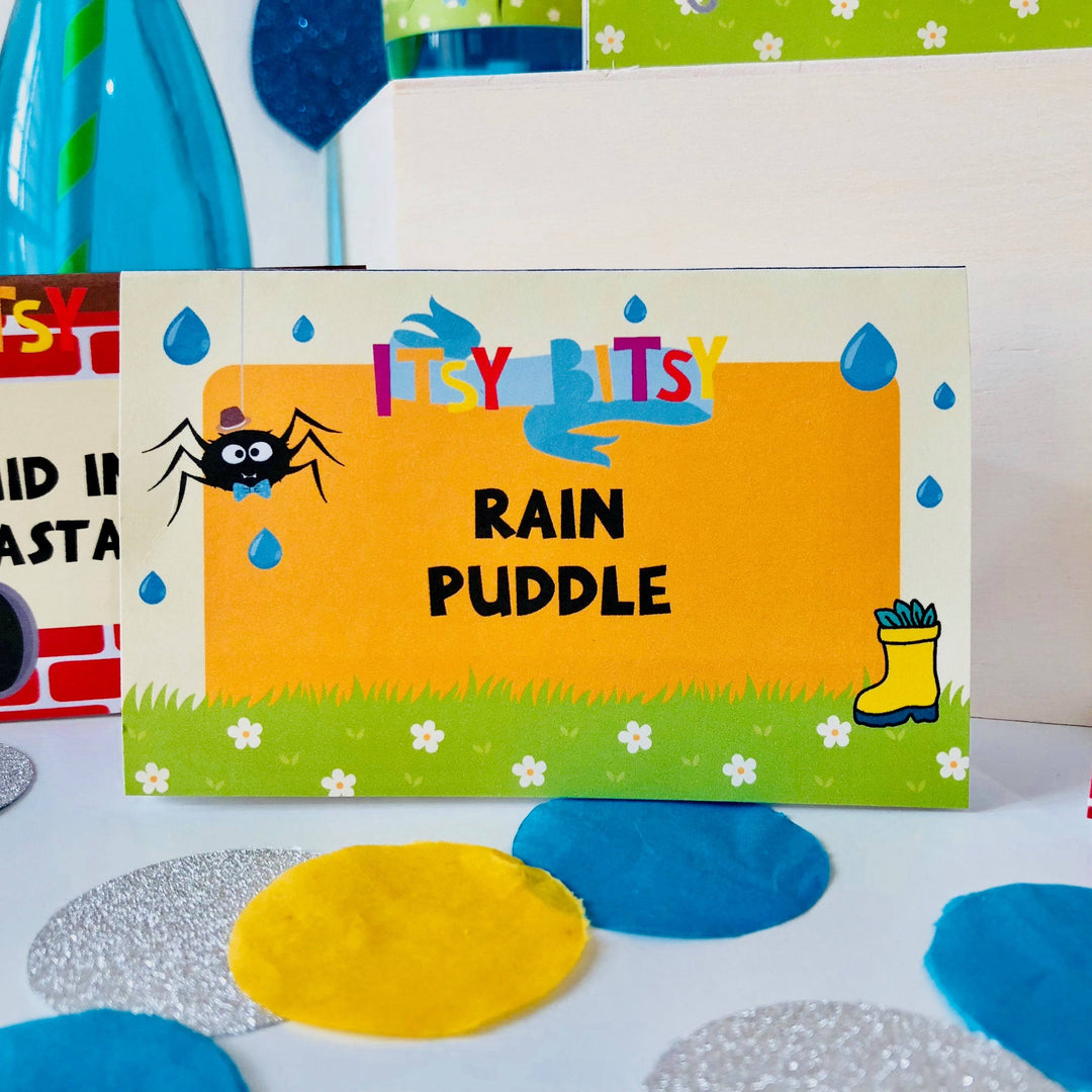Itsy Bitsy Spider Food Labels