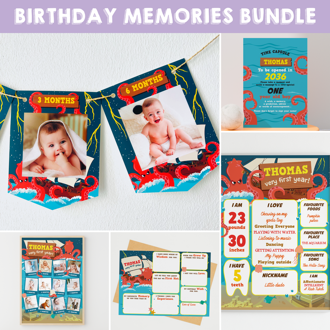 Kraken Birthday Memories Bundle