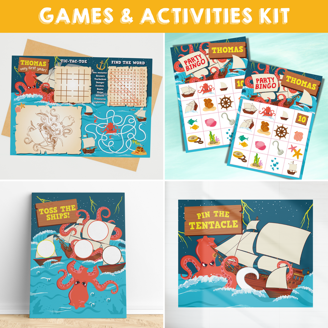 Kraken Games and Activities Kit