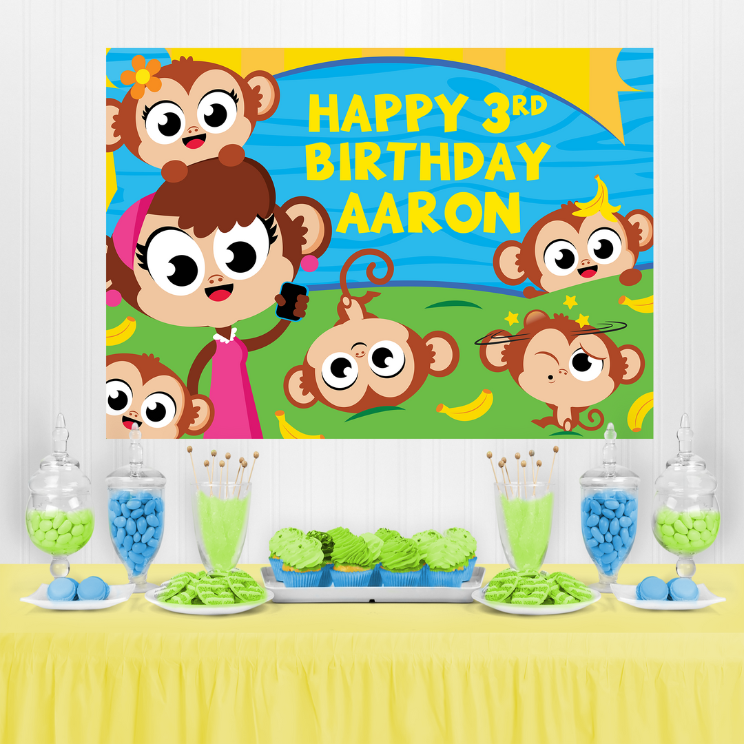 Little Monkeys Backdrop Printable