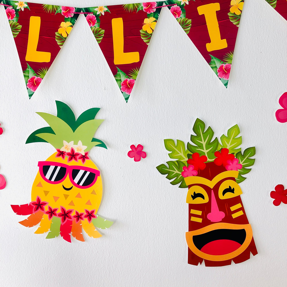 Luau Birthday Party Banner