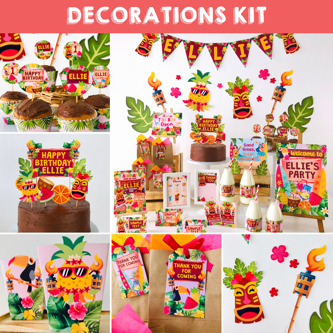 Luau Decorations Kit