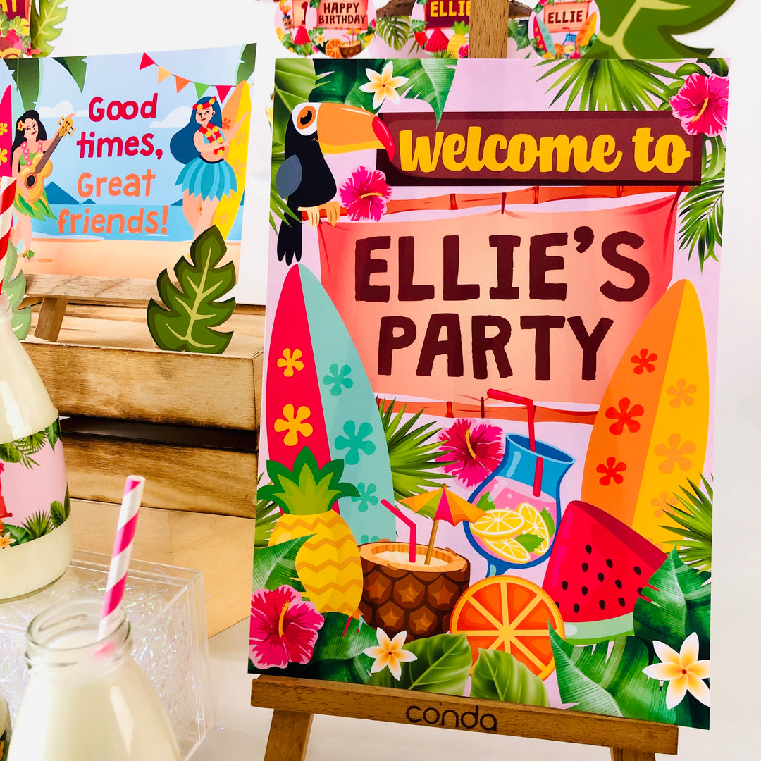 Luau Party Welcome Sign