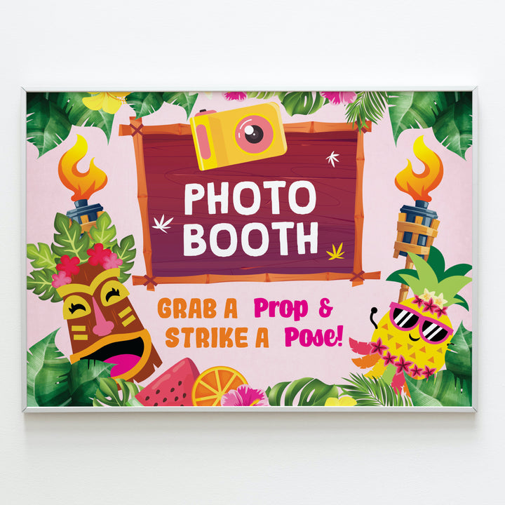 Luau Photo Booth Display Sign