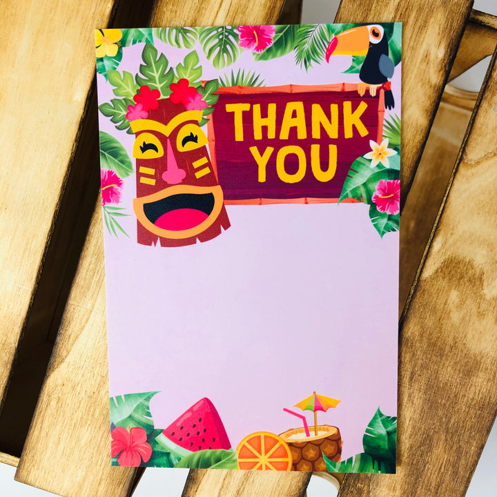Luau Thank You Card