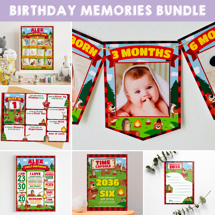 Lumberjack Birthday Memories Bundle