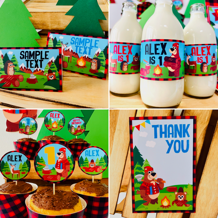 Lumberjack Party Decorations Kit