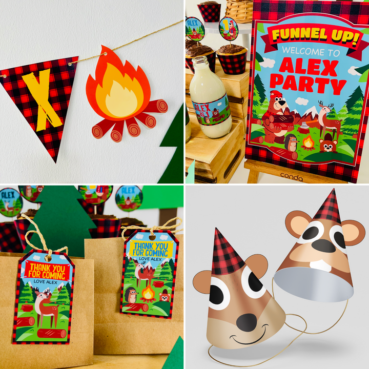 Lumberjack Party Decorations Kit
