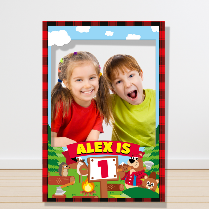 Lumberjack Photo Booth Frame