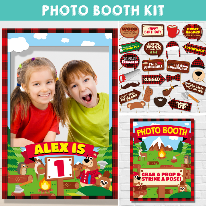 Lumberjack Photo Booth Kit