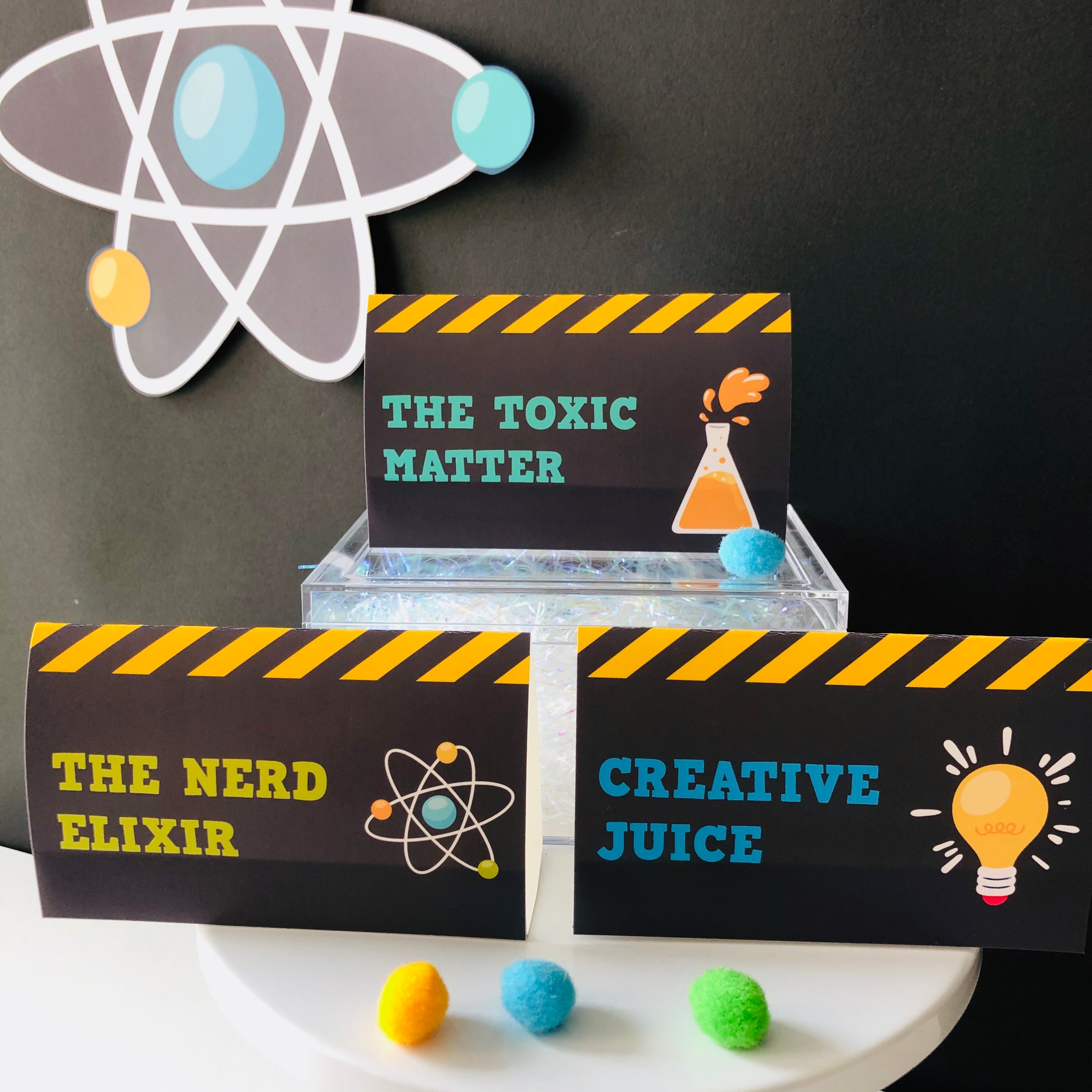 Mad Science Food Labels Printable | Pigsy Party Decoration – PigsyParty