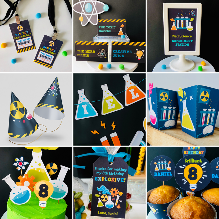 Mad Science Party Decorations Kit