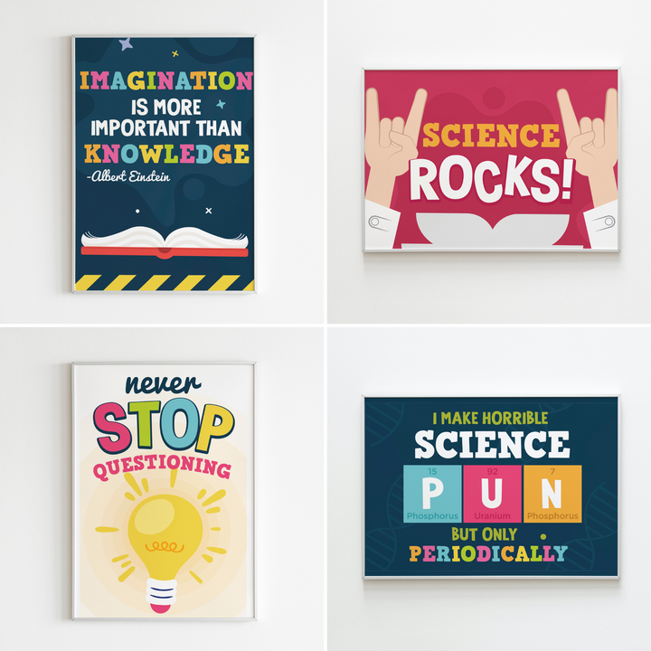 Mad Science Party Posters Bundle