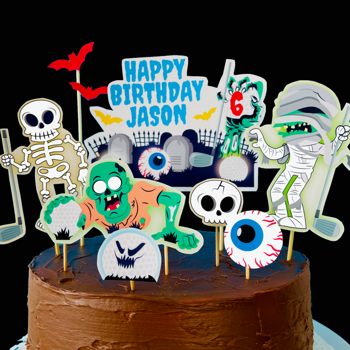 Monster Mini Golf Cake Topper
