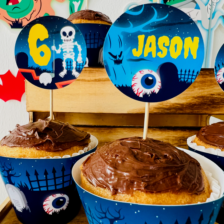 Monster Mini Golf Cupcake Toppers
