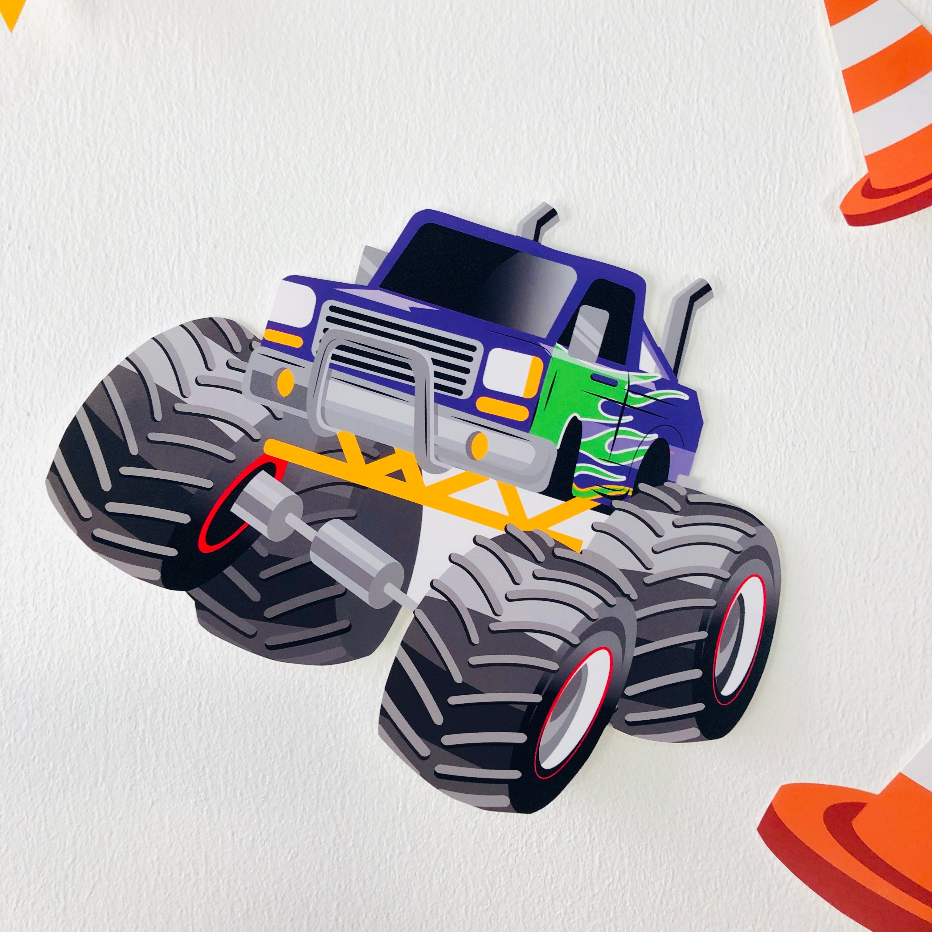 Monster Trucks Yard Cards order - UV High resolution Coroplast printing. HALF SHEET