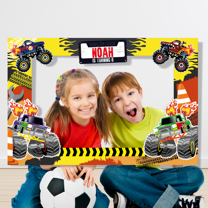 Monster Truck Photo Booth Frame