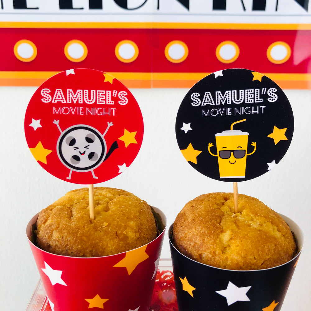 Movie Night Party Cupcakes