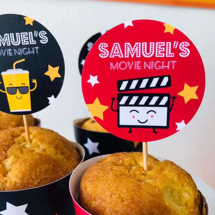 Movie Night Cupcake Toppers