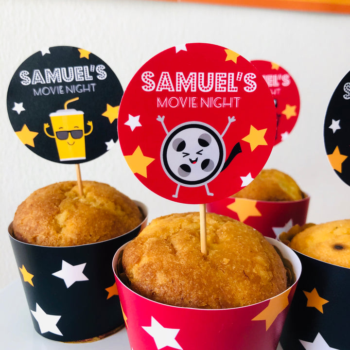 Movie Night Party Cupcakes