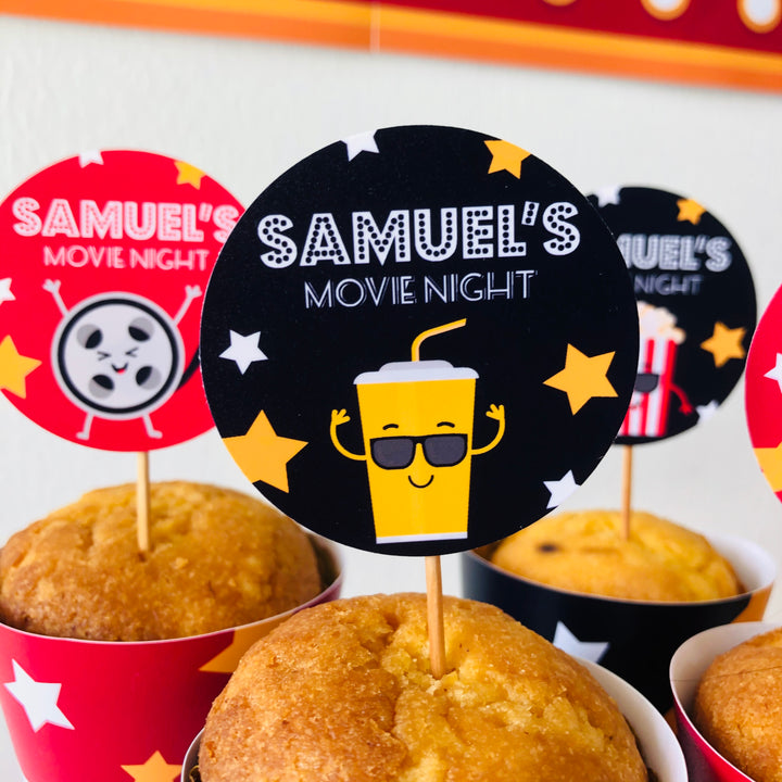 Movie Night Party Cupcakes