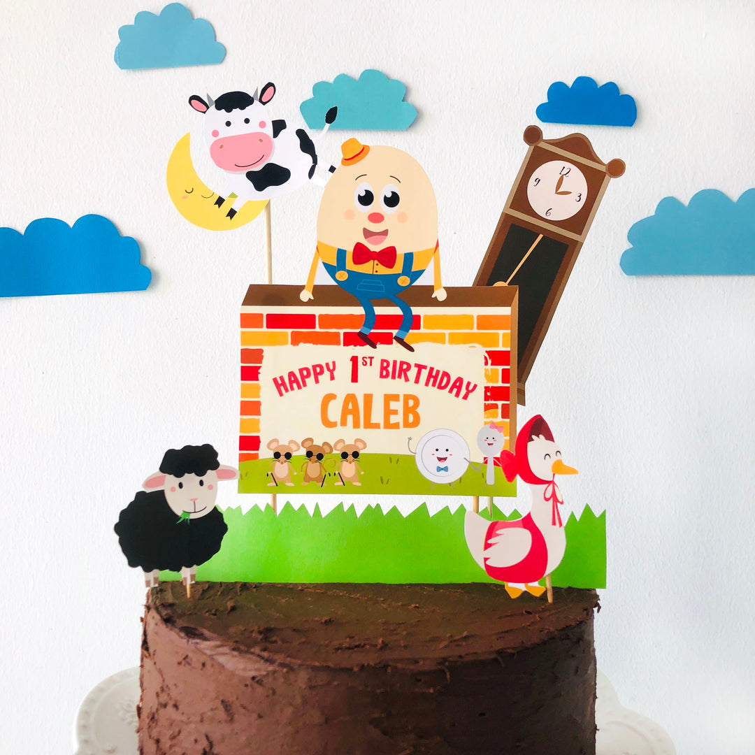 Nursery Rhyme Cake Topper