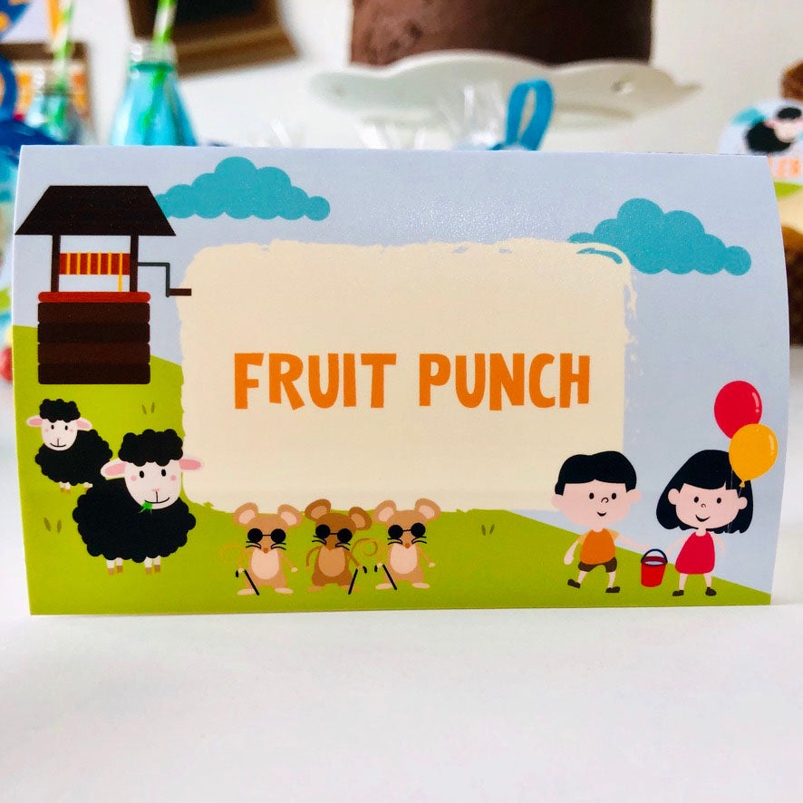 tent rhymes Nursery Rhyme Food Labels