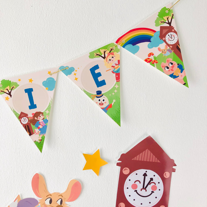 Nursery Rhyme Storybook Birthday Banner