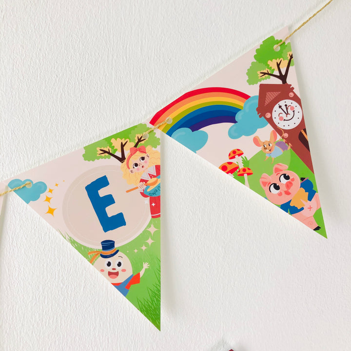 Nursery Rhyme Storybook Party Banner