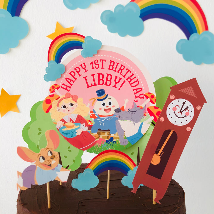 Nursery Rhyme Storybook Cake Topper