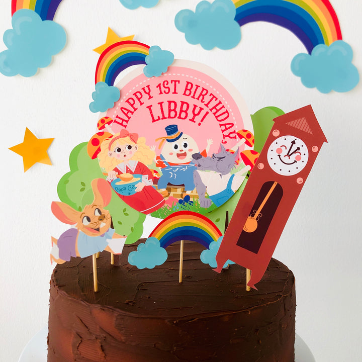 Nursery Rhyme Storybook Cake Topper