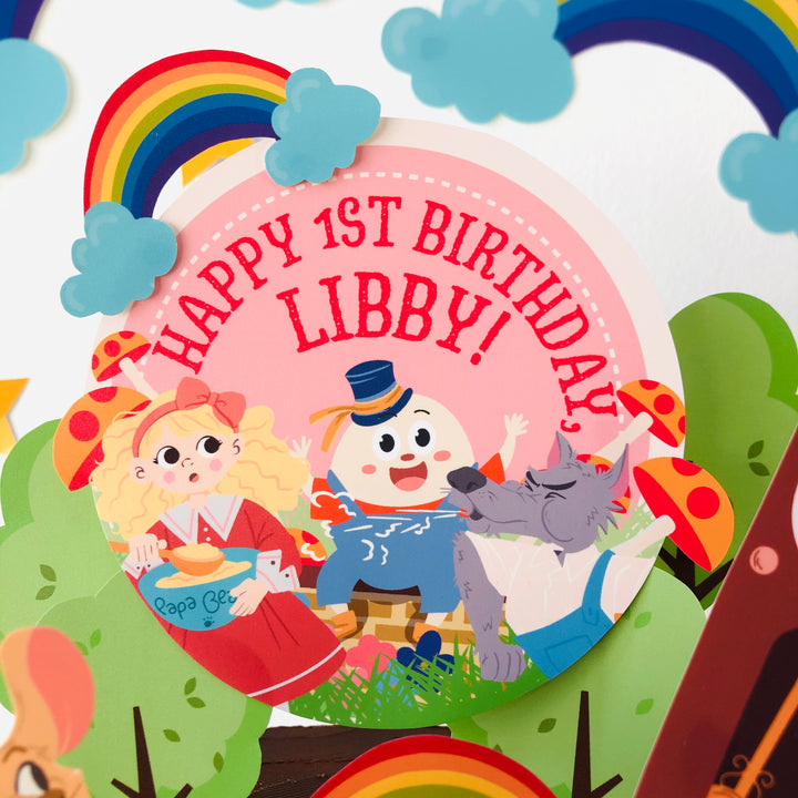 Nursery Rhyme Storybook Cake Topper