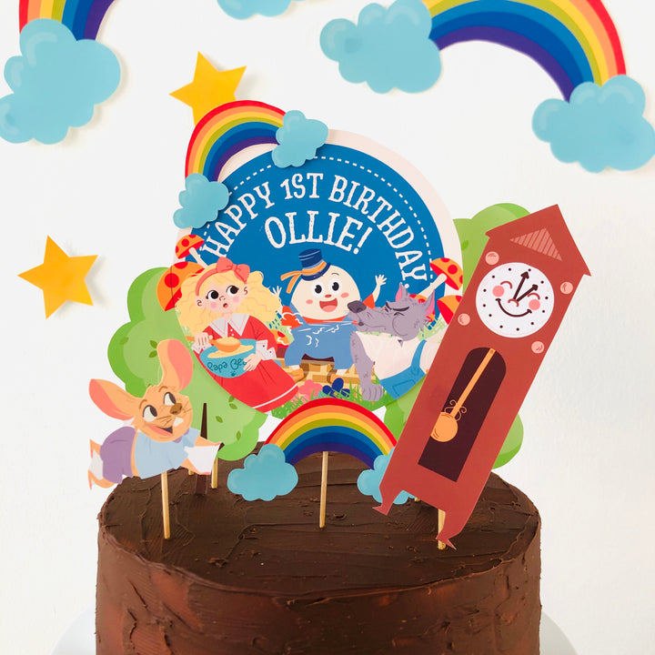 Nursery Rhyme Storybook Cake Topper