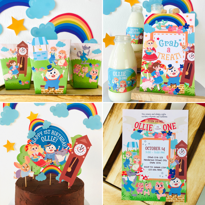 Nursery Rhyme Storybook Decorations Kit