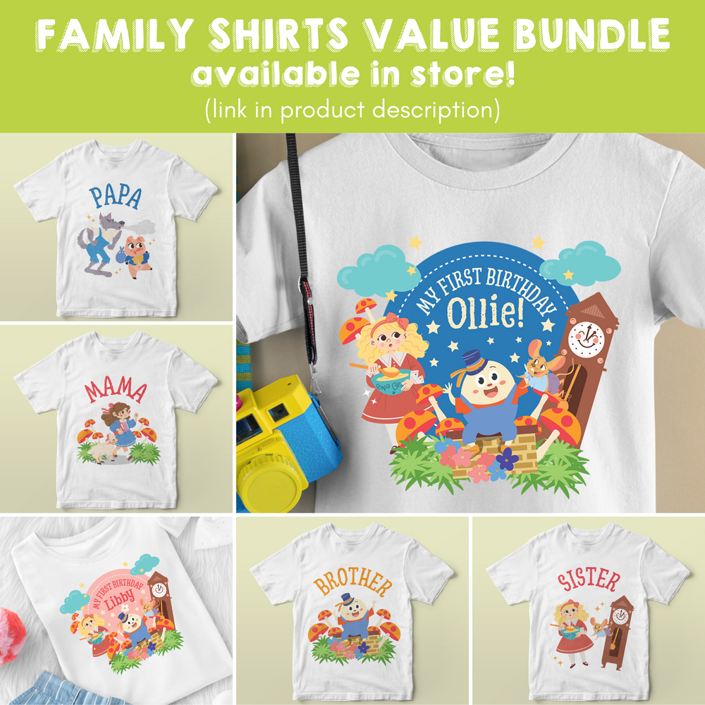 Nursery Rhyme Storybook Family Shirts