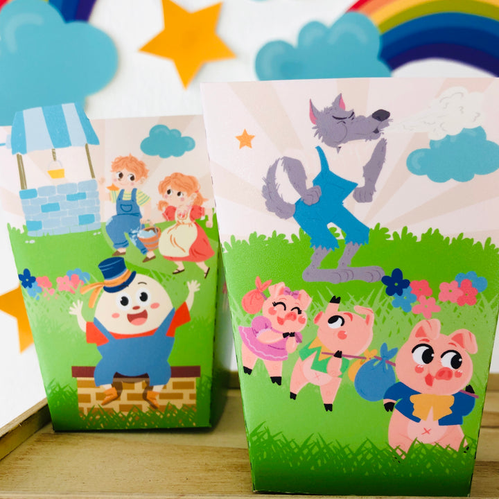 Nursery Rhyme Storybook Favor Boxes