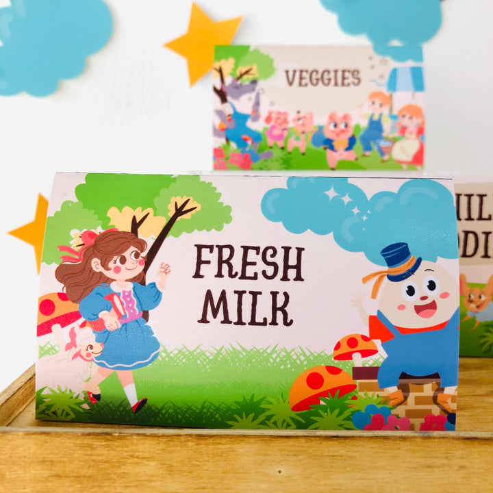 Nursery Rhyme Storybook Food Labels