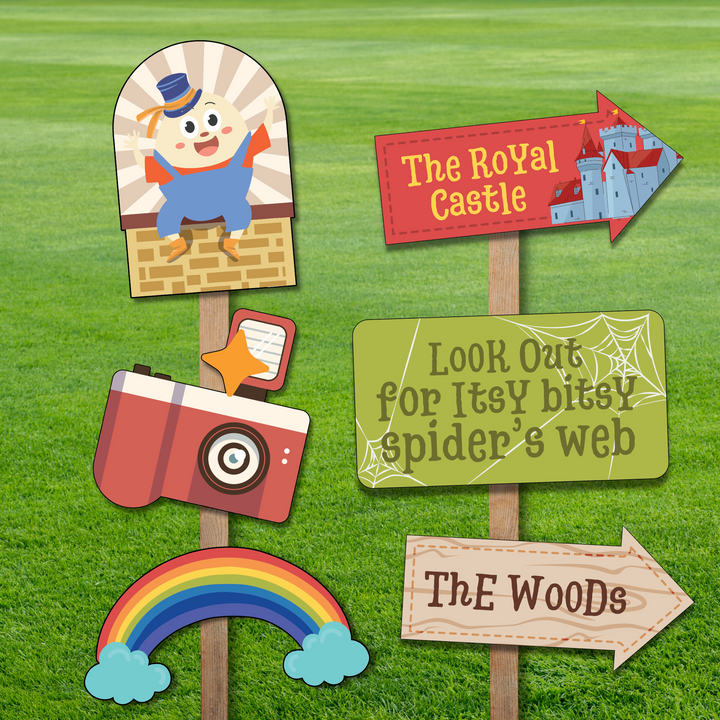 Nursery Rhyme Storybook Party Signs