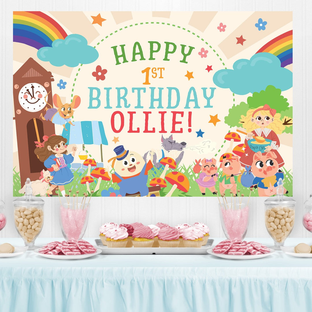 Nursery Rhymes Storybook Backdrop