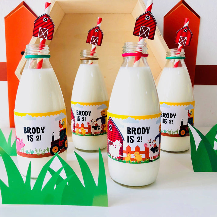 Old MacDonald Farm Drinks Labels