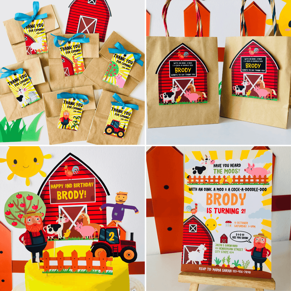 Old Macdonald Farm Party Decorations Kit