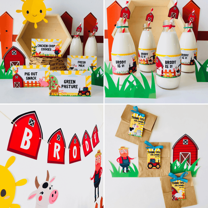 Old Macdonald Farm Party Decorations Kit
