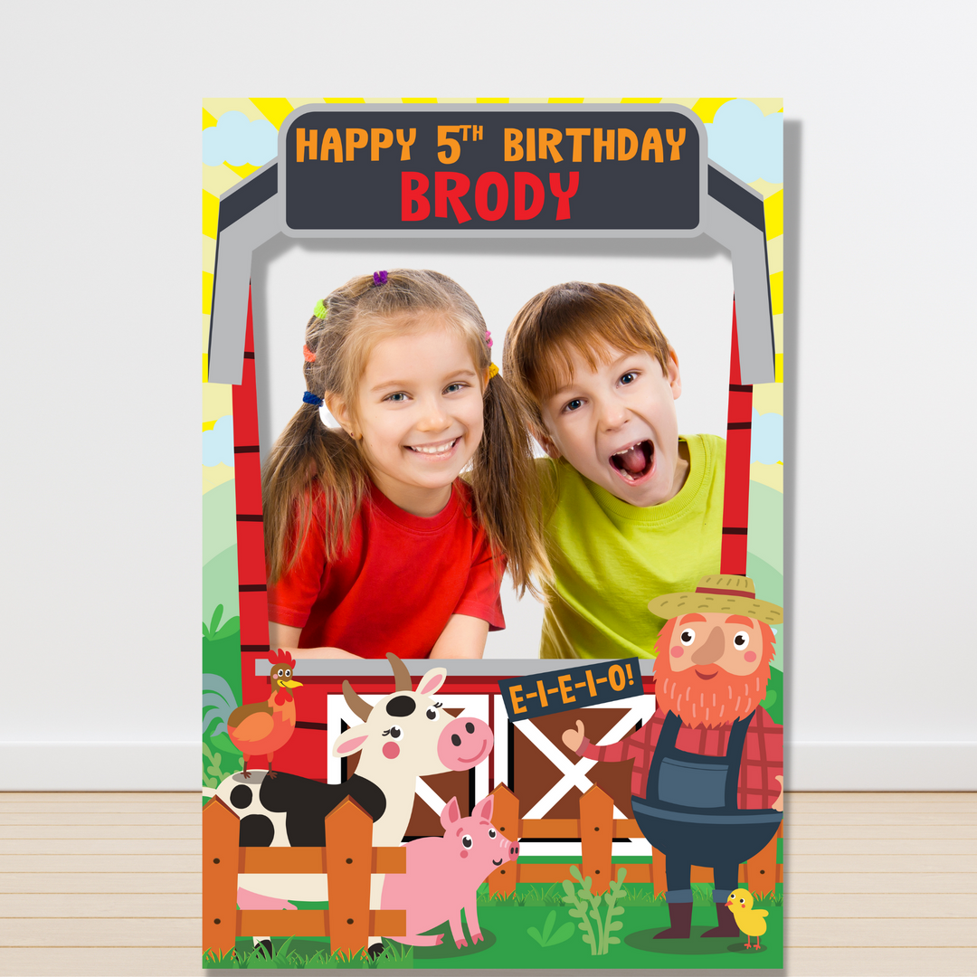 Old Macdonald Farm Photo Booth Frame