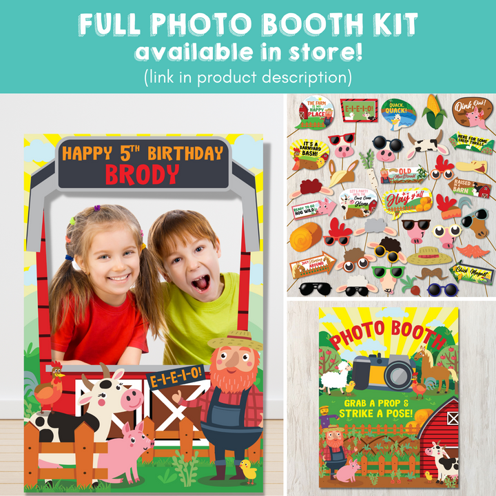 Old Macdonald Farm Photo Booth Kit