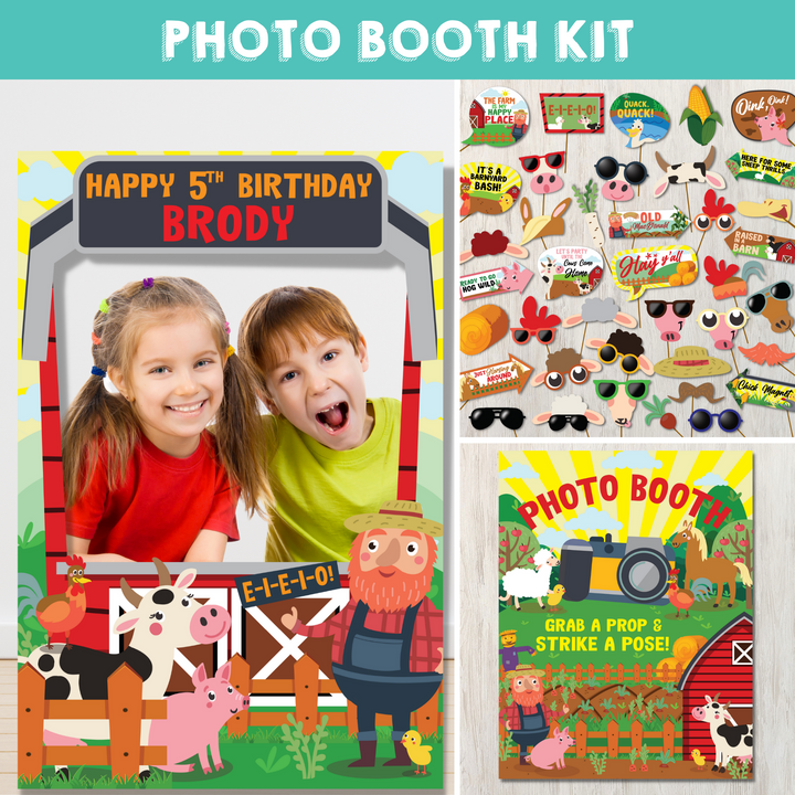 Old Macdonald Farm Photo Booth Kit