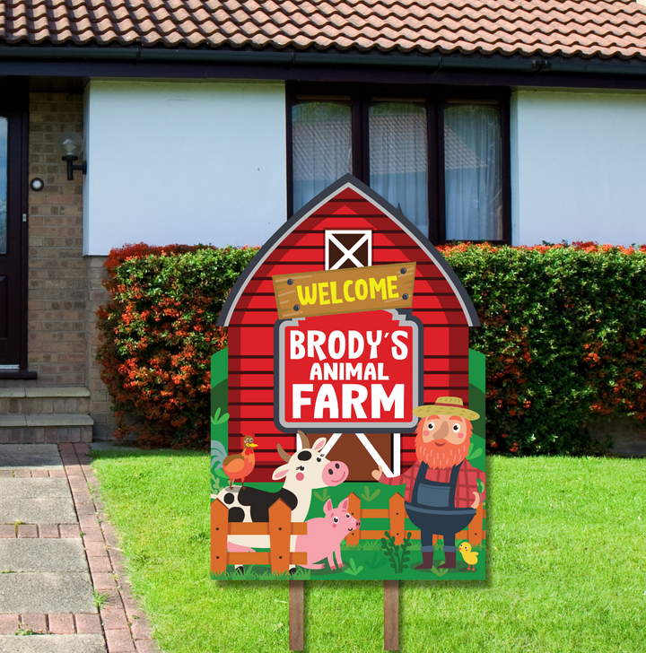 Old Macdonald Farm Yard Sign