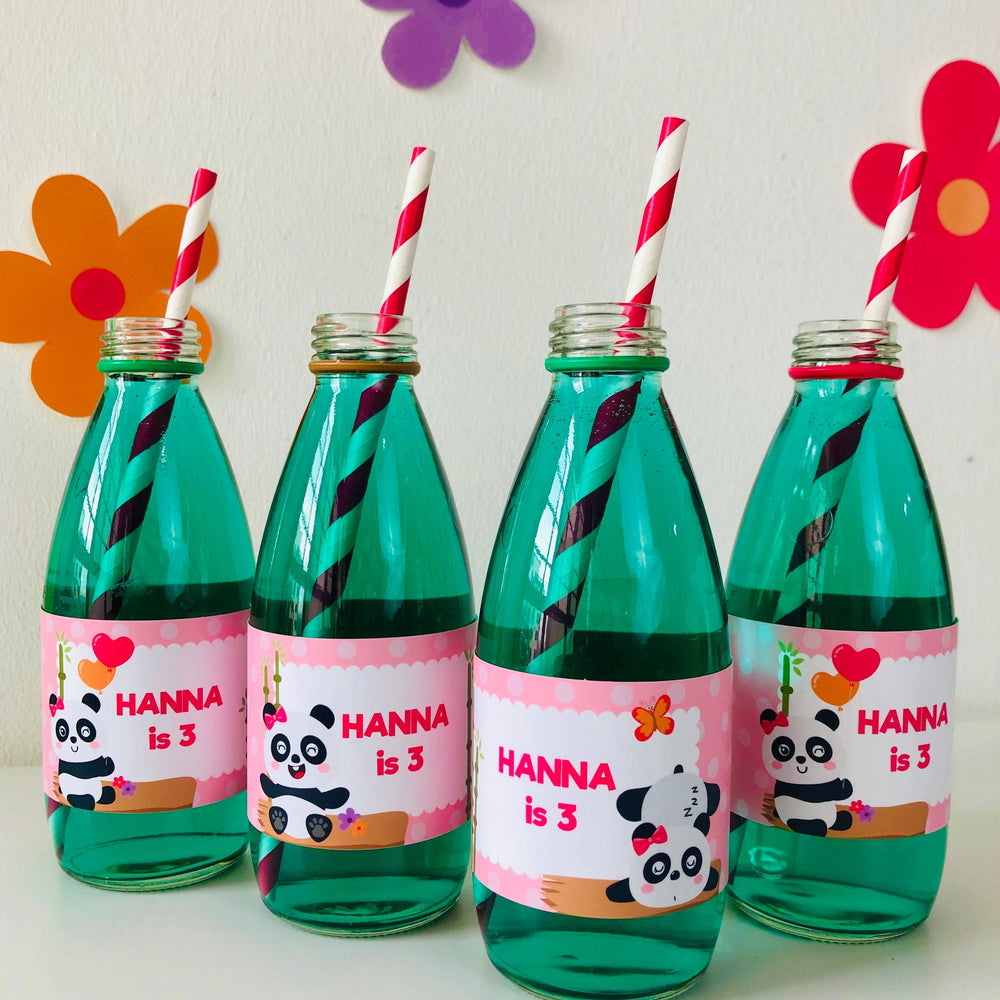 Panda Drinks Labels