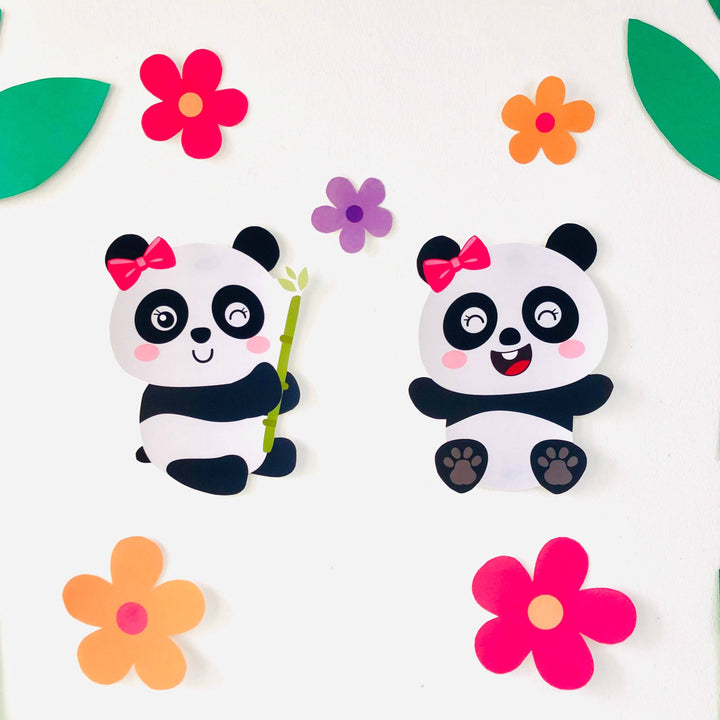 Panda Girl Cut Outs
