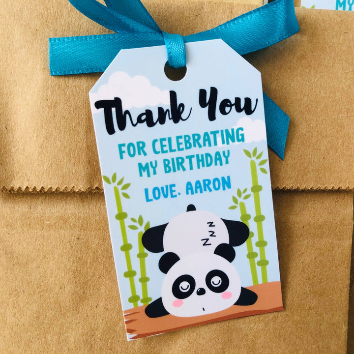 Panda Party Favor Tag