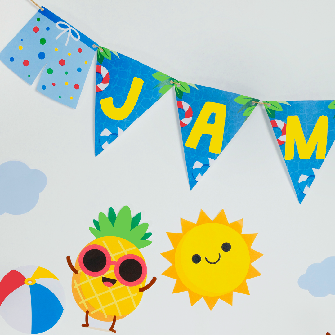 Pool Birthday Banner